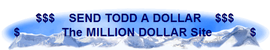 $$$    SEND TODD A DOLLAR    $$$
$            The MILLION DOLLAR Site           $